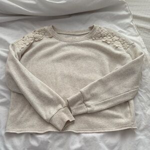 OshKosh B'gosh Cream Sweater with Floral Accents